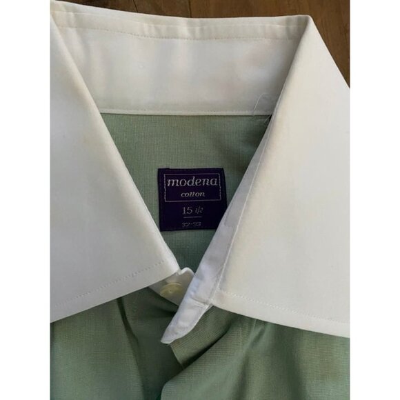 Modena French Cuff Button Up Shirt (Regular Fit 15.5 32/33) - Picture 3 of 6